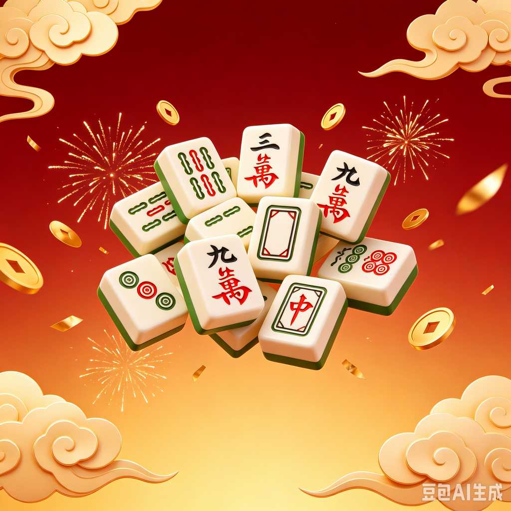 saturated color mahjong set print
